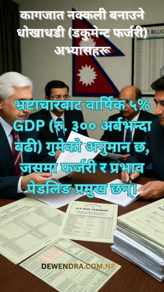 CORRUPTION Document forgery practices